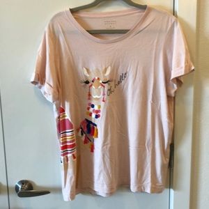 Kate Spade cuffed short sleeve shirt XL